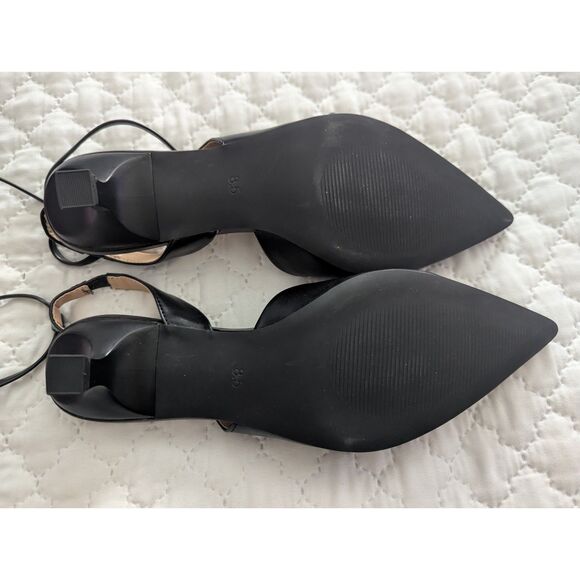 👠 Arromic Strappy Kitten Heels Slingback Pumps Black 8.5 - Picture 10 of 13